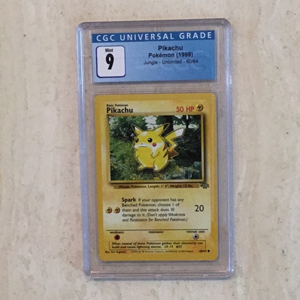 Pokemon Pikachu 60/64 Jungle 1999 CGC 9 - Picture 6 of 7